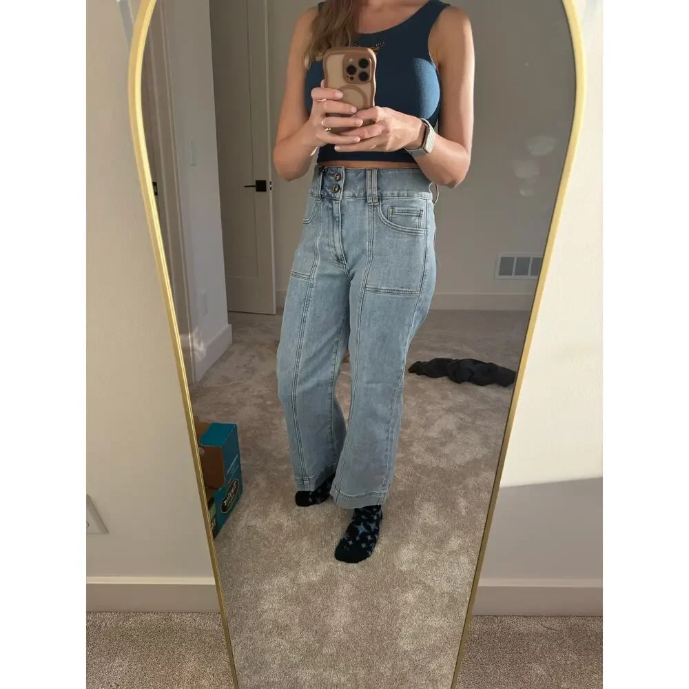 NWT Mica Super High Rise Wide Leg Jean 29 - Picture 3 of 14